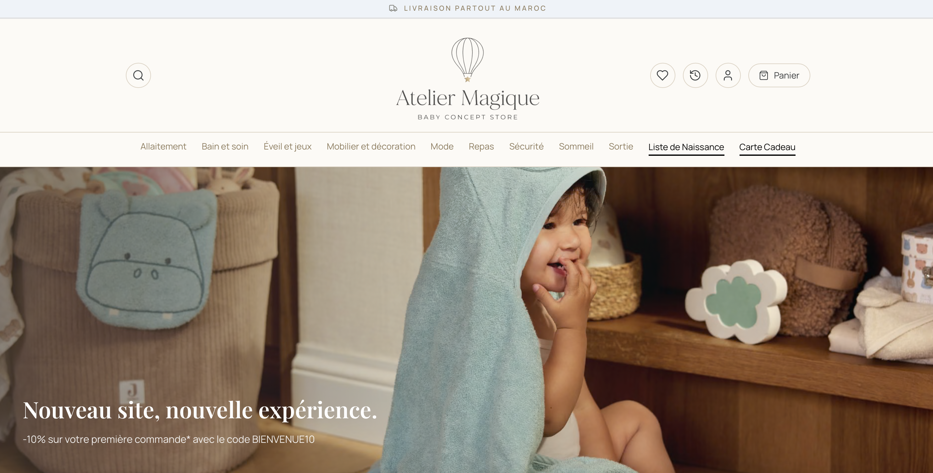 Atelier Magique — live e-commerce storefront